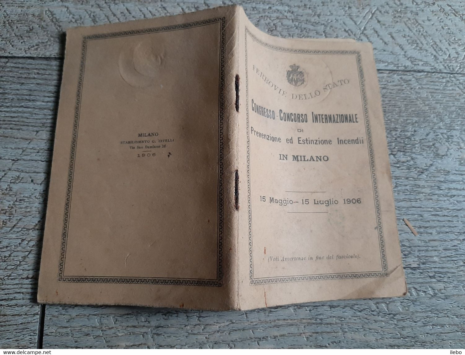 Congresso Concorso Internazionale In Milano 1906 Ferrovie Tickets Voyage Ferroviaire Train Chemin De Fer Italie - Europa