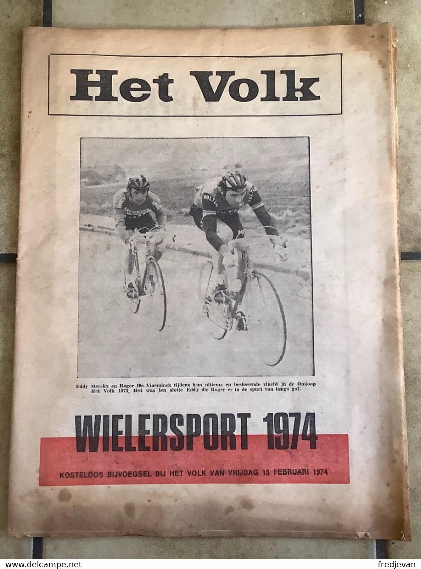 Wielersport 1974 - HET VOLK (15 Februari 1974) - Sport