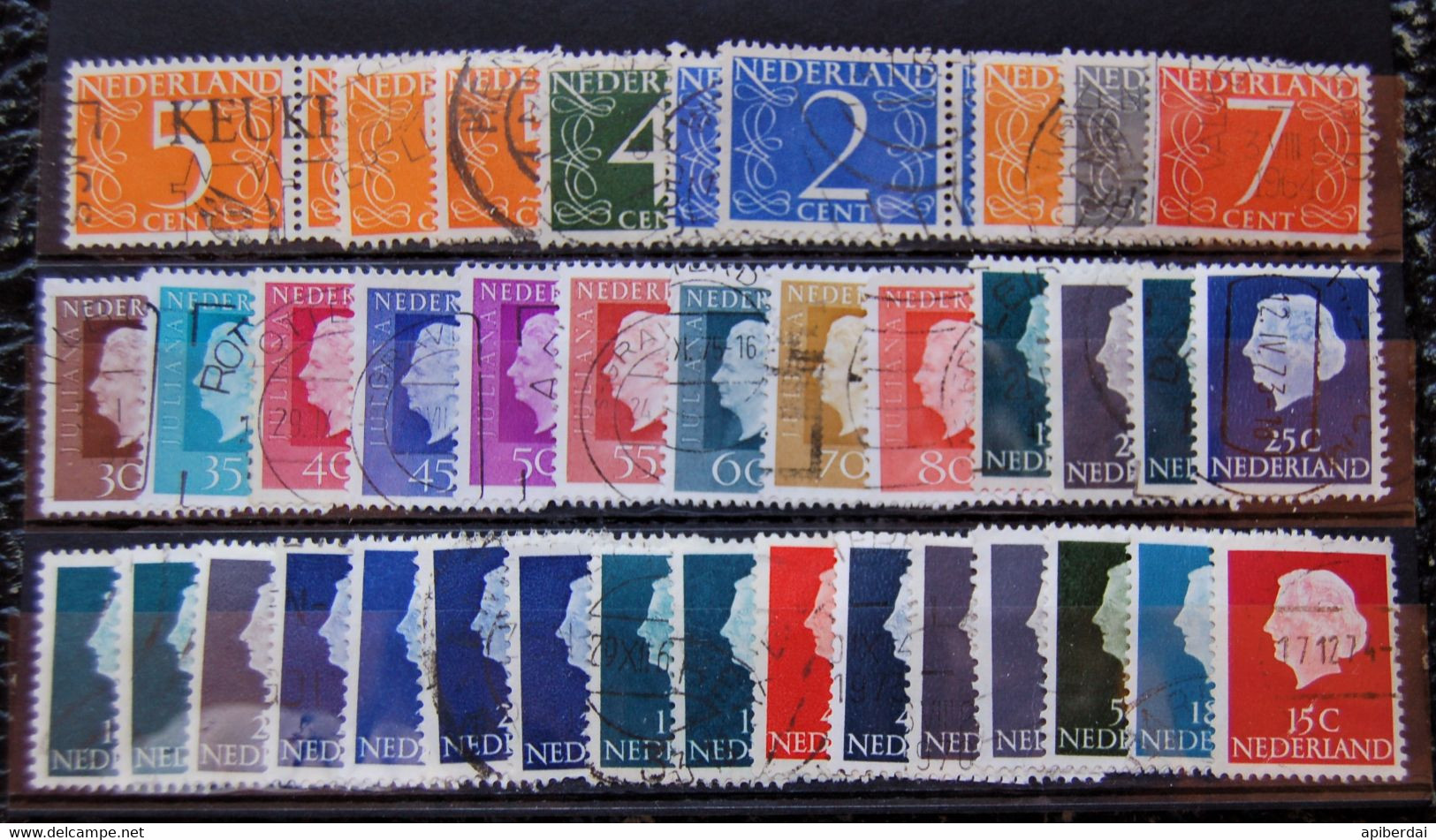 Pays-bas Nederland - Small Batch Of 40 Stamps Used - Collections