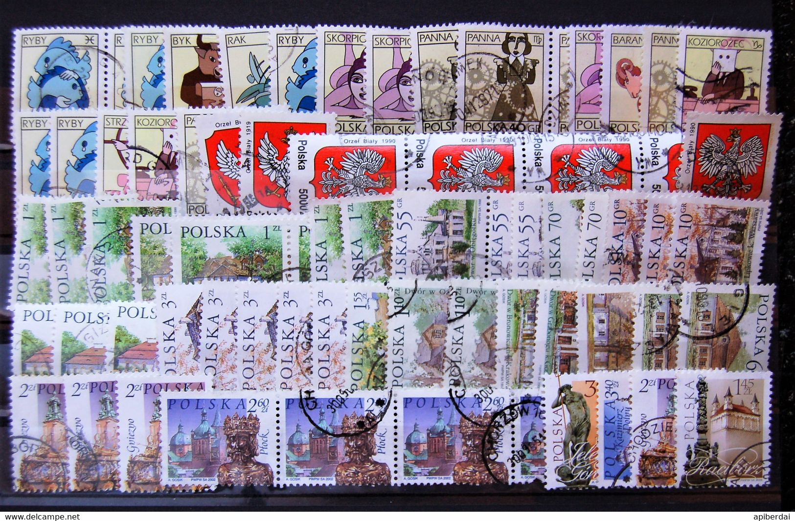 Pologne Polen -  Small Batch Of 70 Stamps Used - Collections