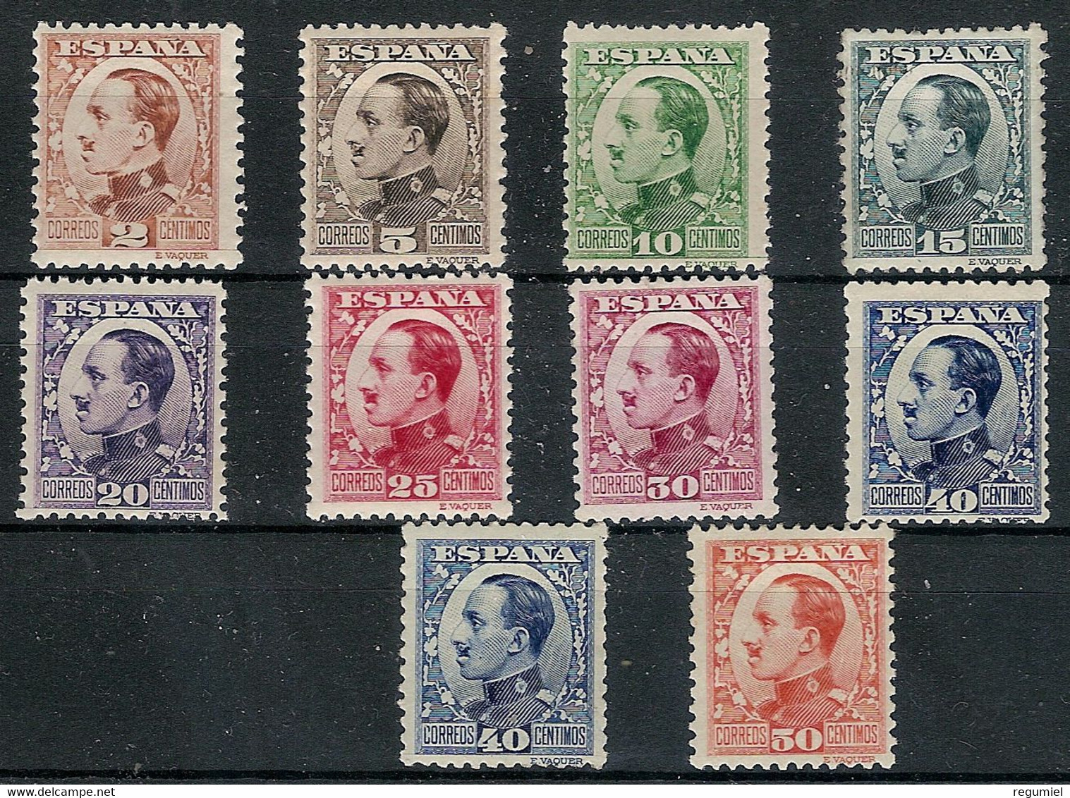 España  490/497a ** Alfonso XIII. 1930 - Nuevos