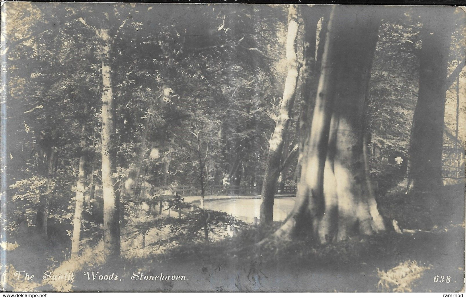 STONEHAVEN, Woods (Publisher - Davidsons Real Photographic Series) Date - Sep 1926, Used - Kincardineshire
