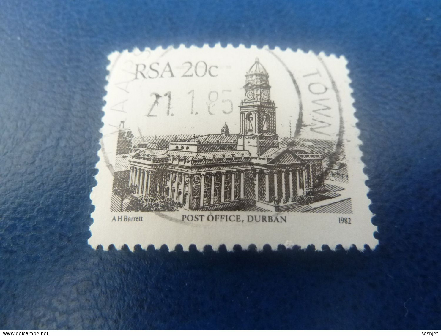 Rsa - Post Office - Durban - Ah Barett - 20c. - Anthracite - Oblitéré - Année 1982 - - Usados