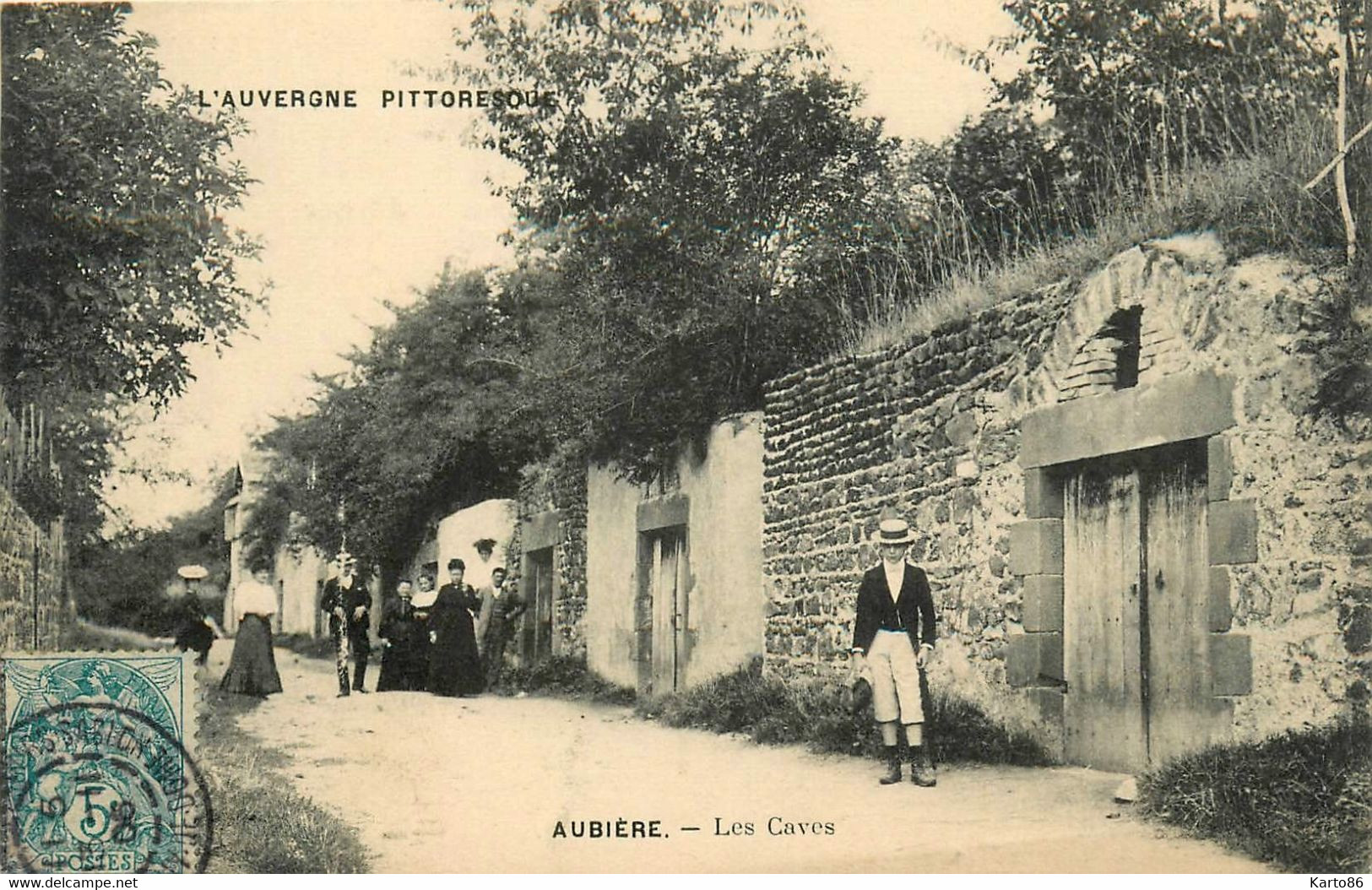 Aubière * Les Caves * Troglodytes ? * Villageois - Aubiere