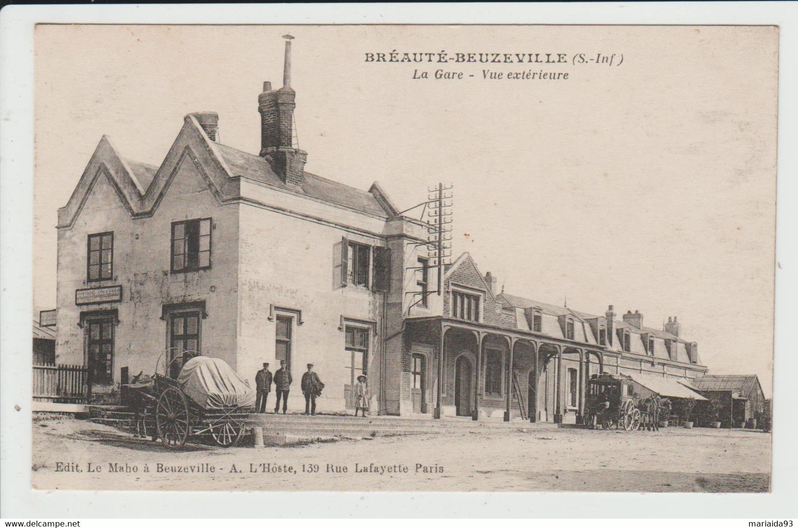 BREAUTE BEUZEVILLE - SEINE MARITIME - LA GARE - VUE EXTERIEURE - Other & Unclassified