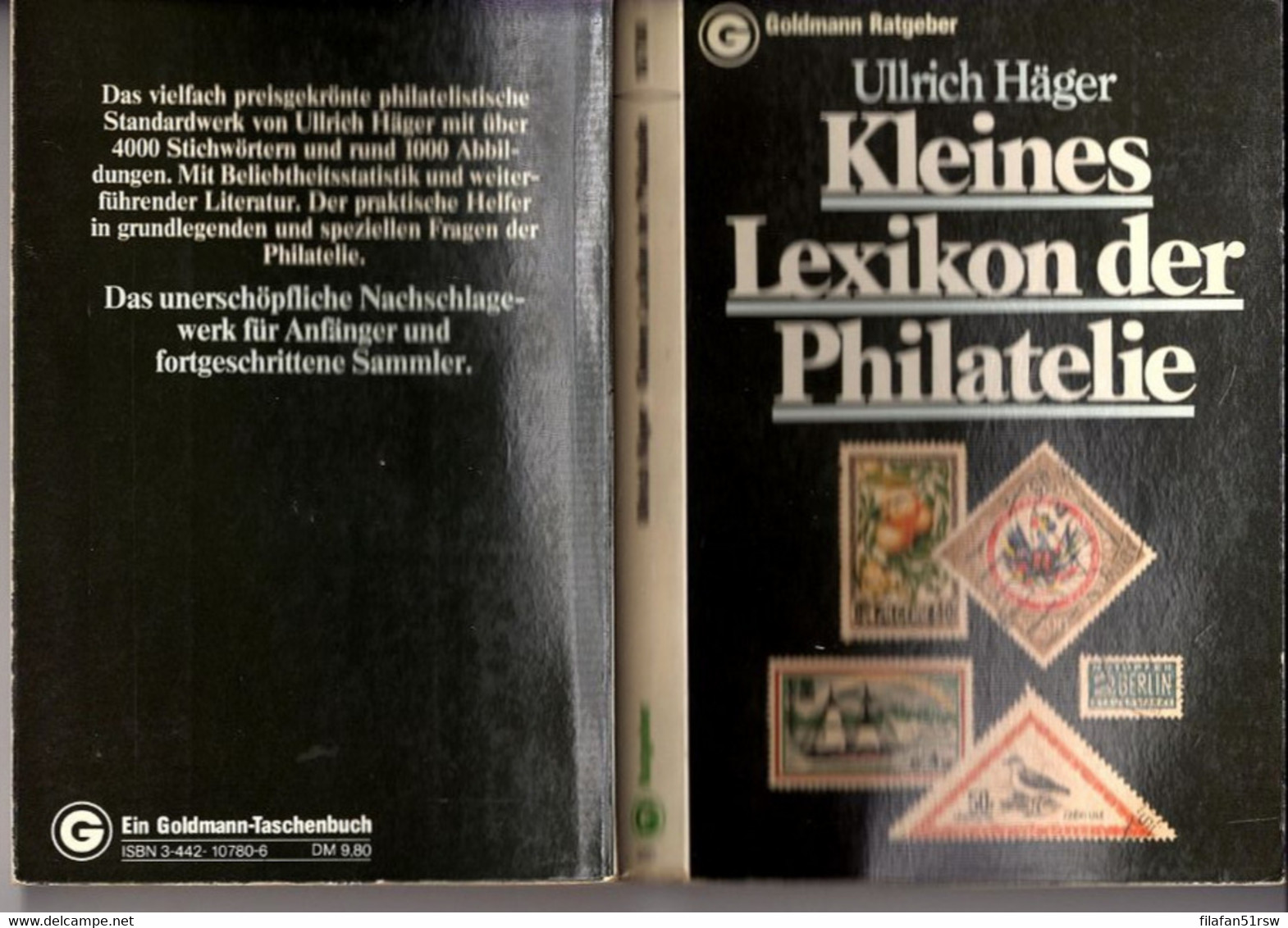 Kleines Lexikon Der Philatelie, Ulrich Häger, 3-442-10780-6, Wilhelm Goldmann, 1977, Neuwertig, - Manuali