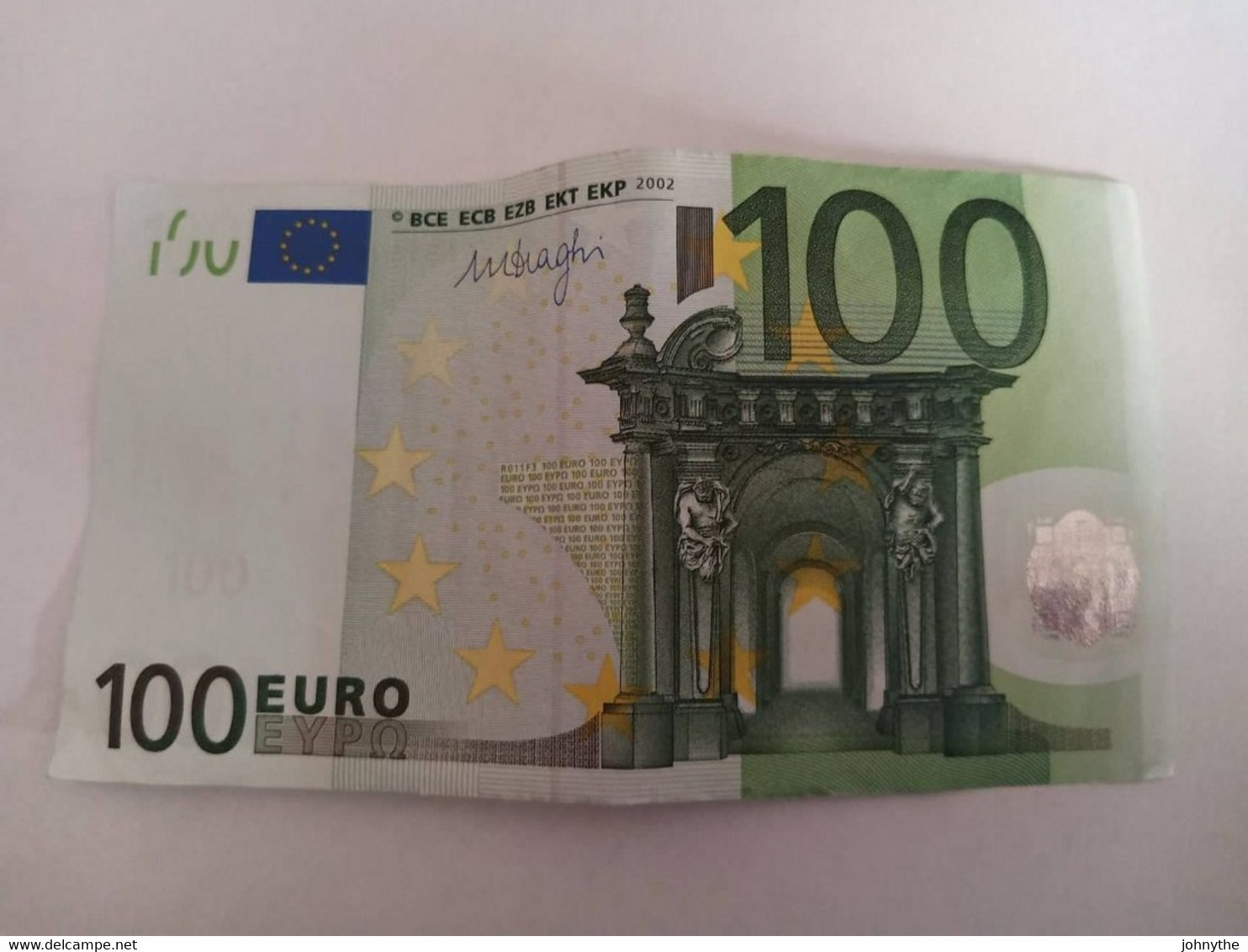 Cyprus 100 Euros Banknote Signature Draghi - Cyprus