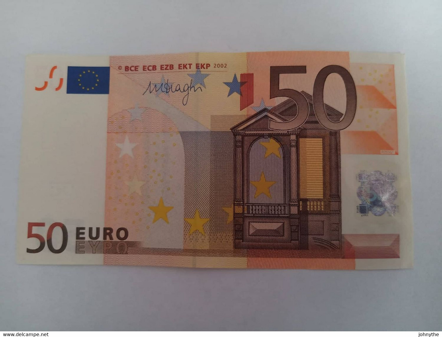 Cyprus 50 Euros Banknote Signature Draghi R055G1 - Chipre