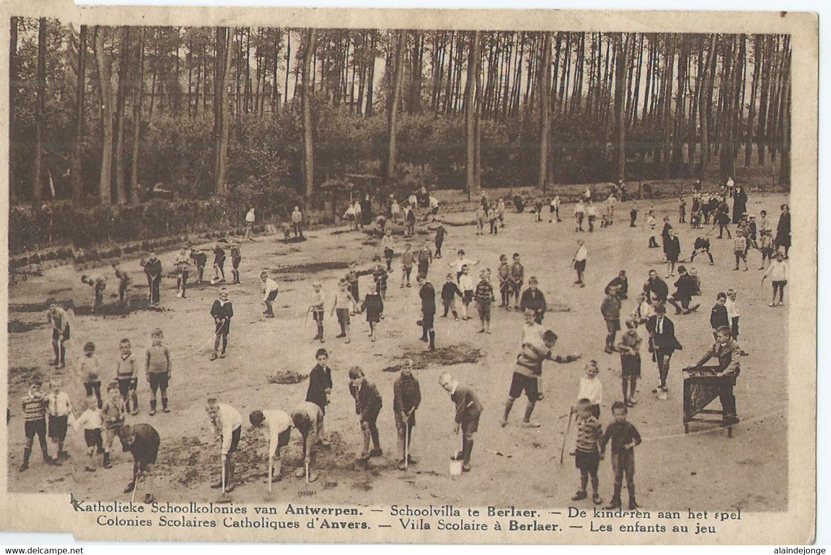 Berlaar - Katholieke Schoolkolonies Van Antwerpen - Schoolvilla Te Berlaer - De Kinderen Aan Het Spel - 1937 - Berlaar