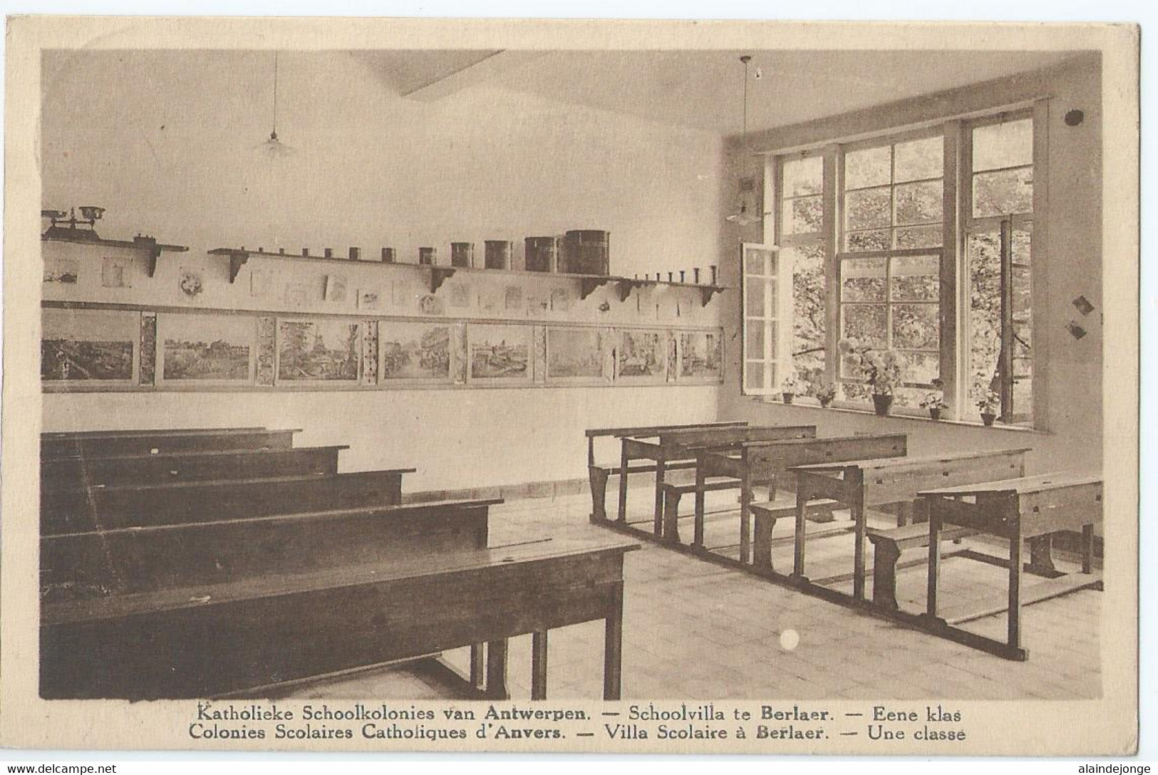 Berlaar - Katholieke Schoolkolonies Van Antwerpen - Schoolvilla Te Berlaer - Eene Klas - 1937 - Berlaar