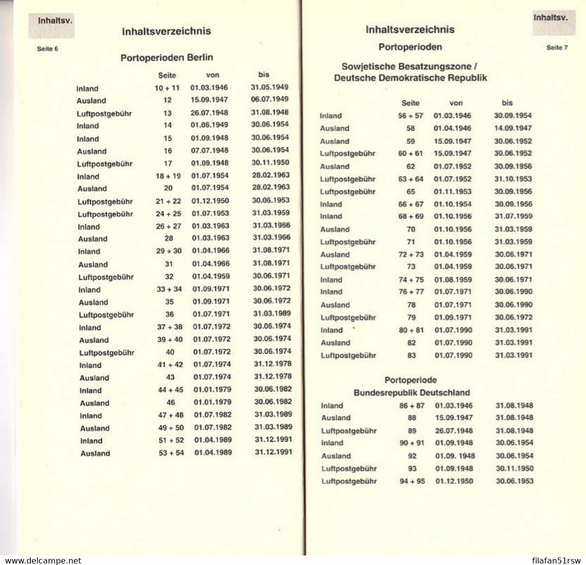 Porto - Fibel Deutschland, BRD, West-Bl., DDR, 1946 Bis 1997, Weber, Bley, D. Weber, Stollberger BM - Tarifa De Correos