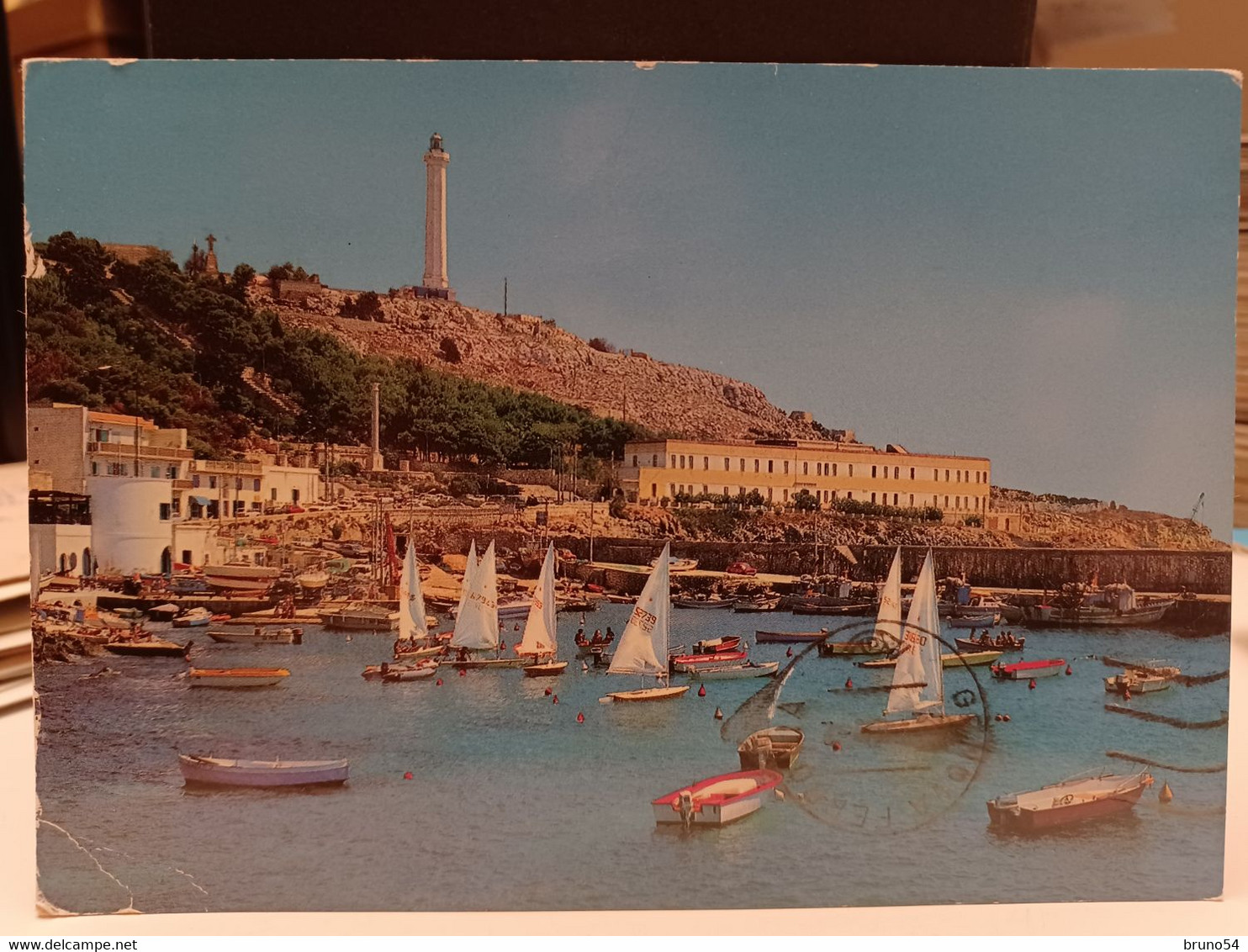 Cartolina Santa Maria Di Leuca  Frazione Di Castrignano Del Capo In Provincia Di Lecce Barche A Vela , Faro - Lecce