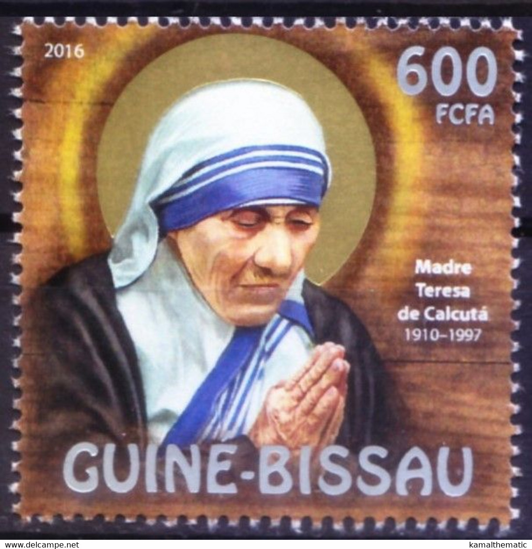 Guinea Bissau 2016 MNH, Mother Teresa Nobel Peace Winner - Madre Teresa