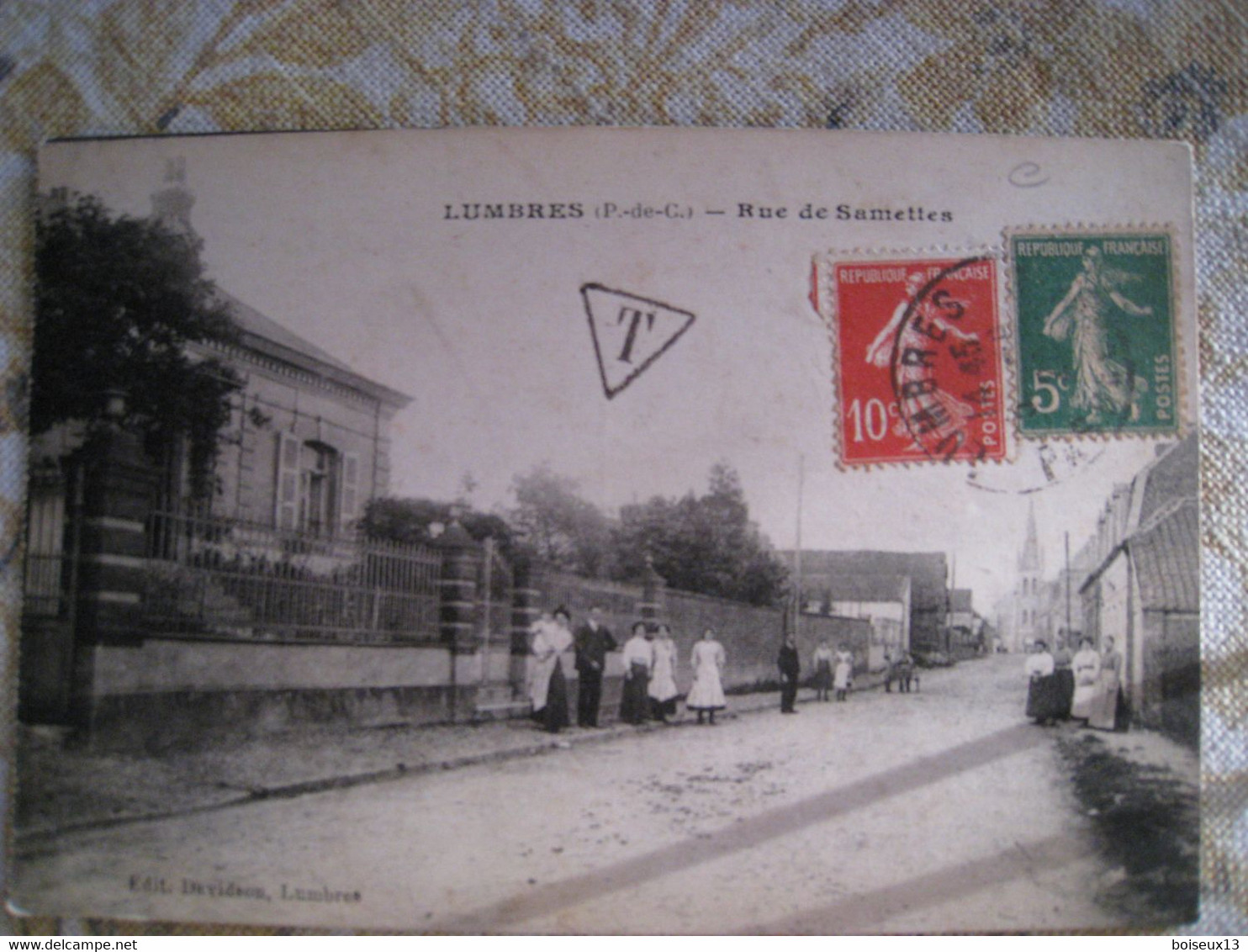 CPA.    LUMBRES.  Rue De Samettes. - Lumbres