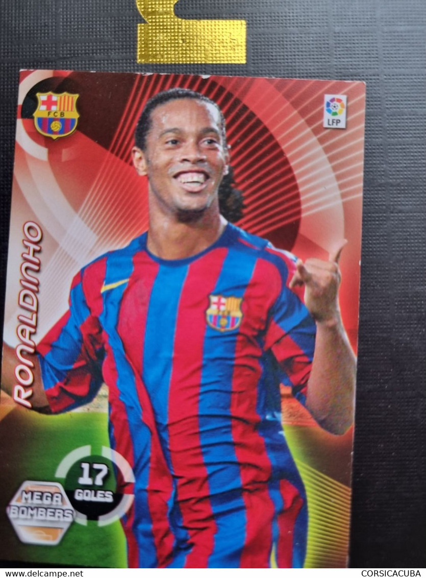 CARTE  FOOT  PANINI  MEGACRACKS  2006/2007  RONALDINHO   // 1er  CHOIX - Trading Cards