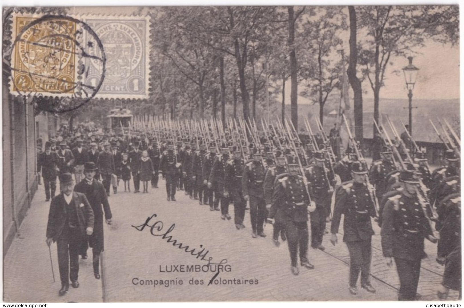 LUXEMBOURG - 1913 - CARTE => TAFORALT (BUREAU FRANCAIS AU MAROC !) - 1907-24 Ecusson