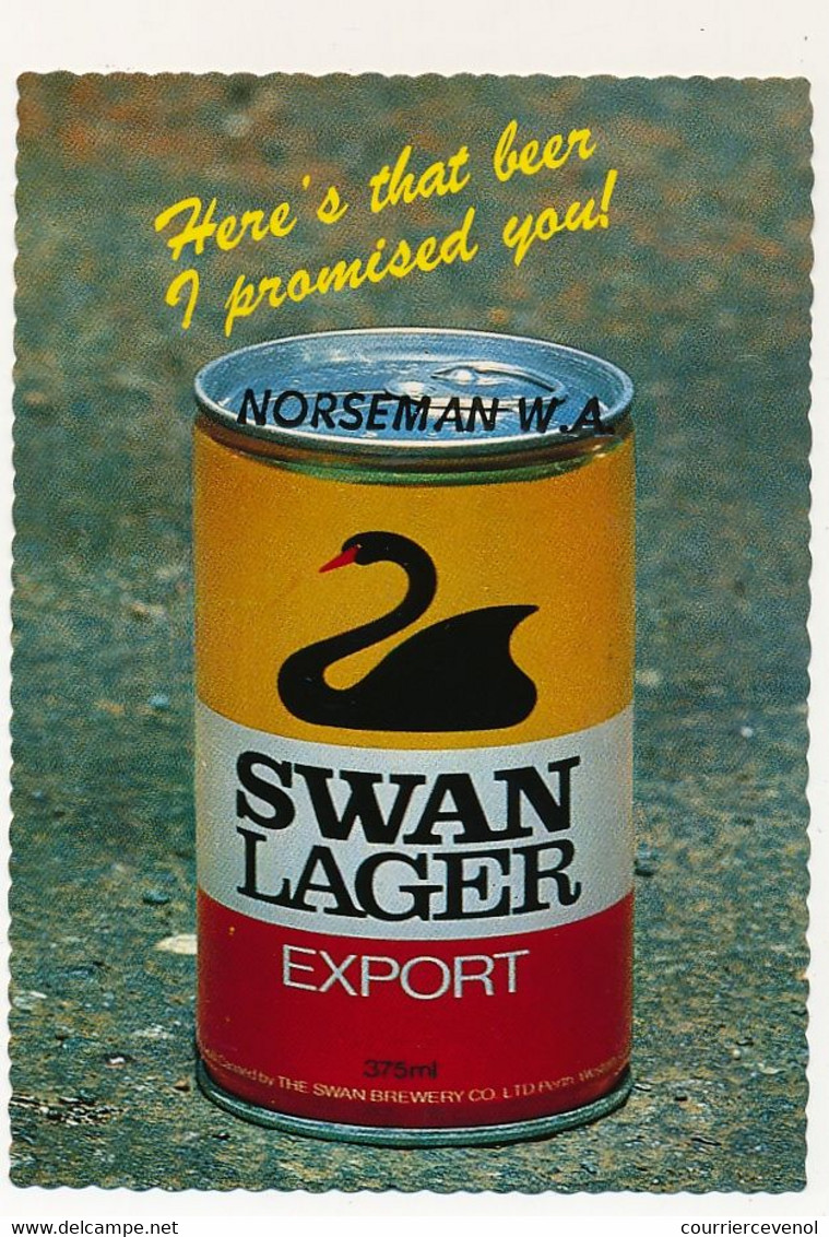 AUSTRALIE - Sous-bock "SWAN PREMIUM" 1987 America's Cup Defense + Carte Postale Moderne Neuve - Beer Mats