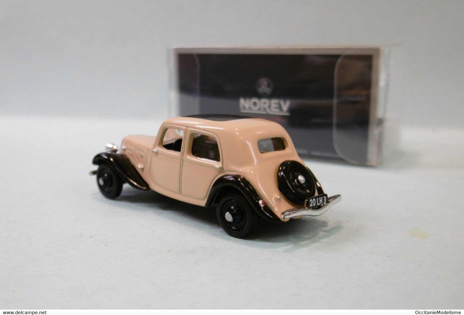 Norev - CITROEN TRACTION 7A 1934 Beige Et Noir Réf. 153007 Neuf NBO HO 1/87 - Véhicules Routiers