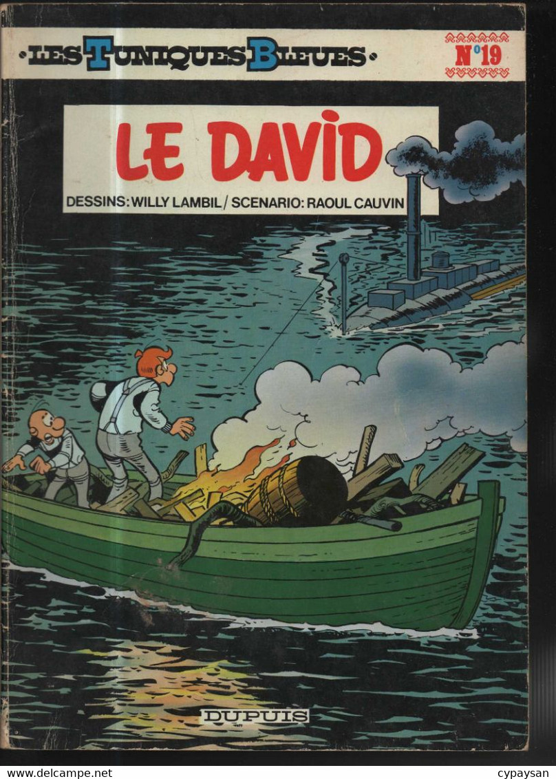 Les Tuniques Bleues 19 Le David EO BE Dupuis 04/1982 Cauvin Lambil (BI6) - Tuniques Bleues, Les