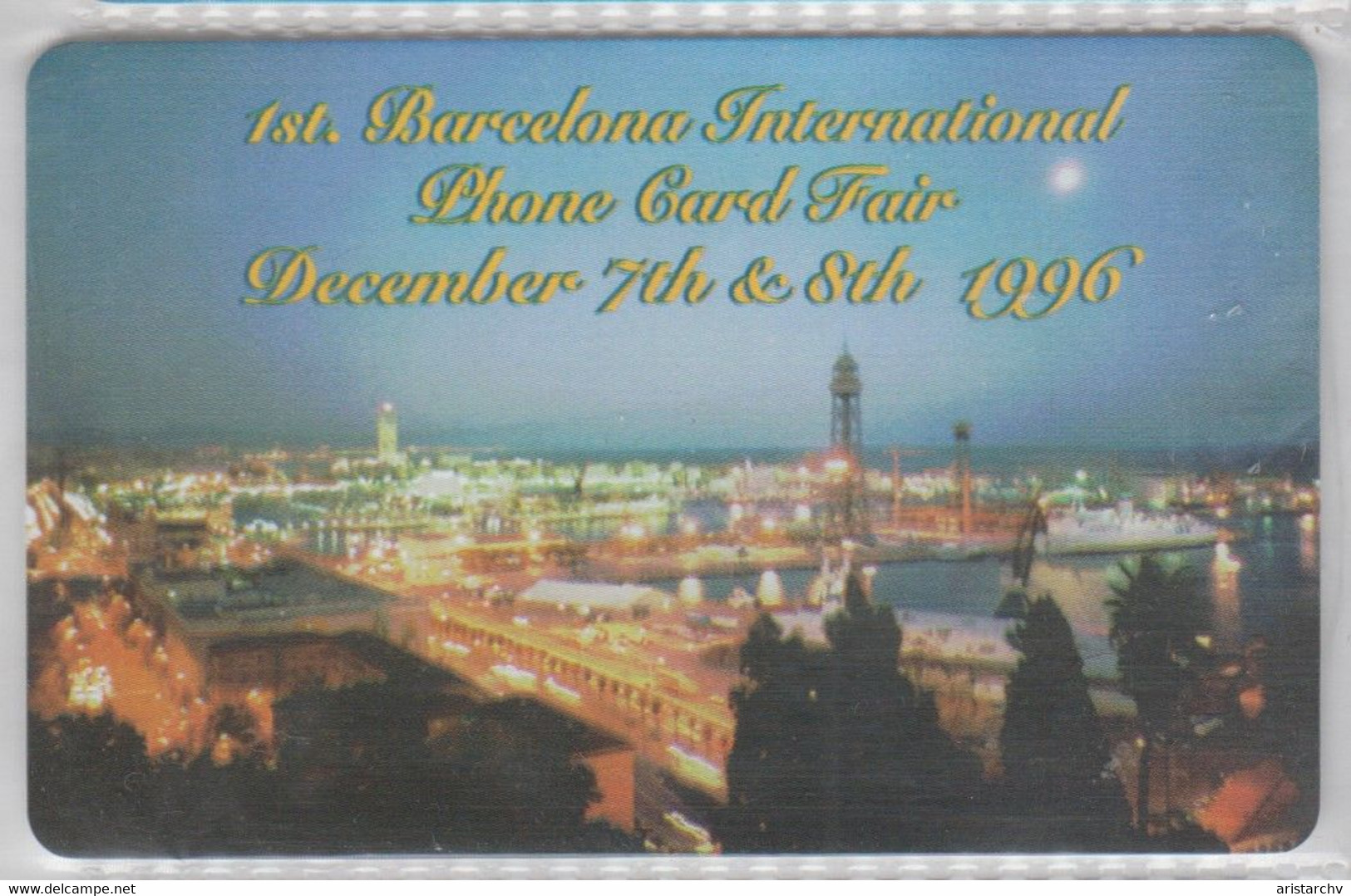 USA 1996 BARCELONA INTERNATIONAL PHONE CARD FAIR CABLE & WIRELESS INC - [3] Magnetic Cards