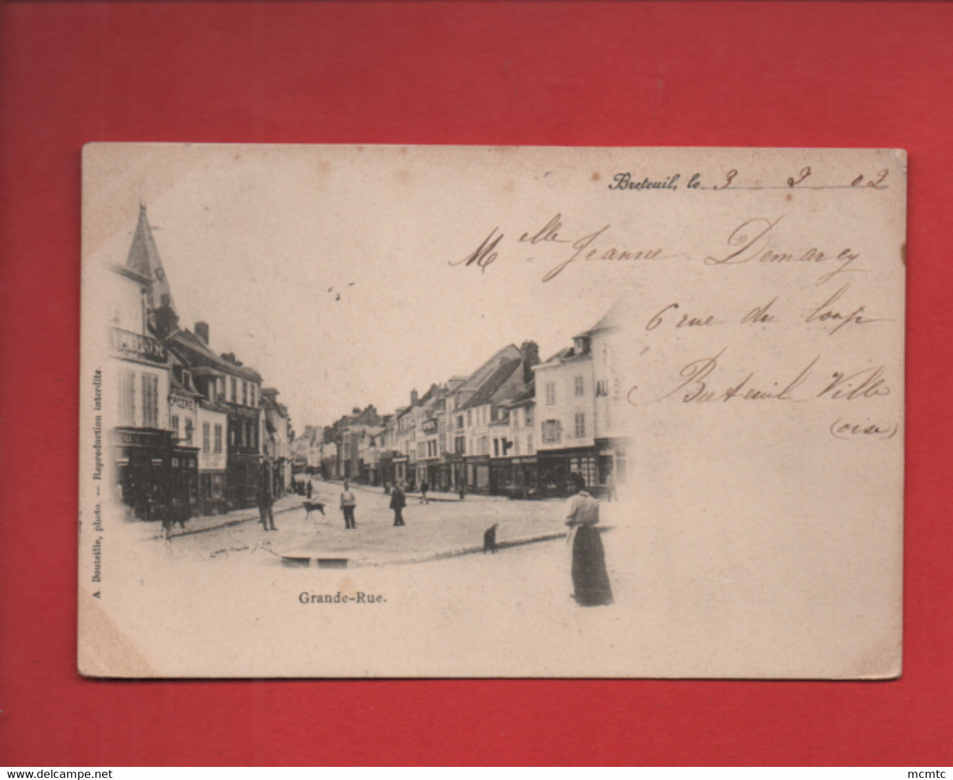 CPA  - Breteuil  - Grande Rue - Breteuil