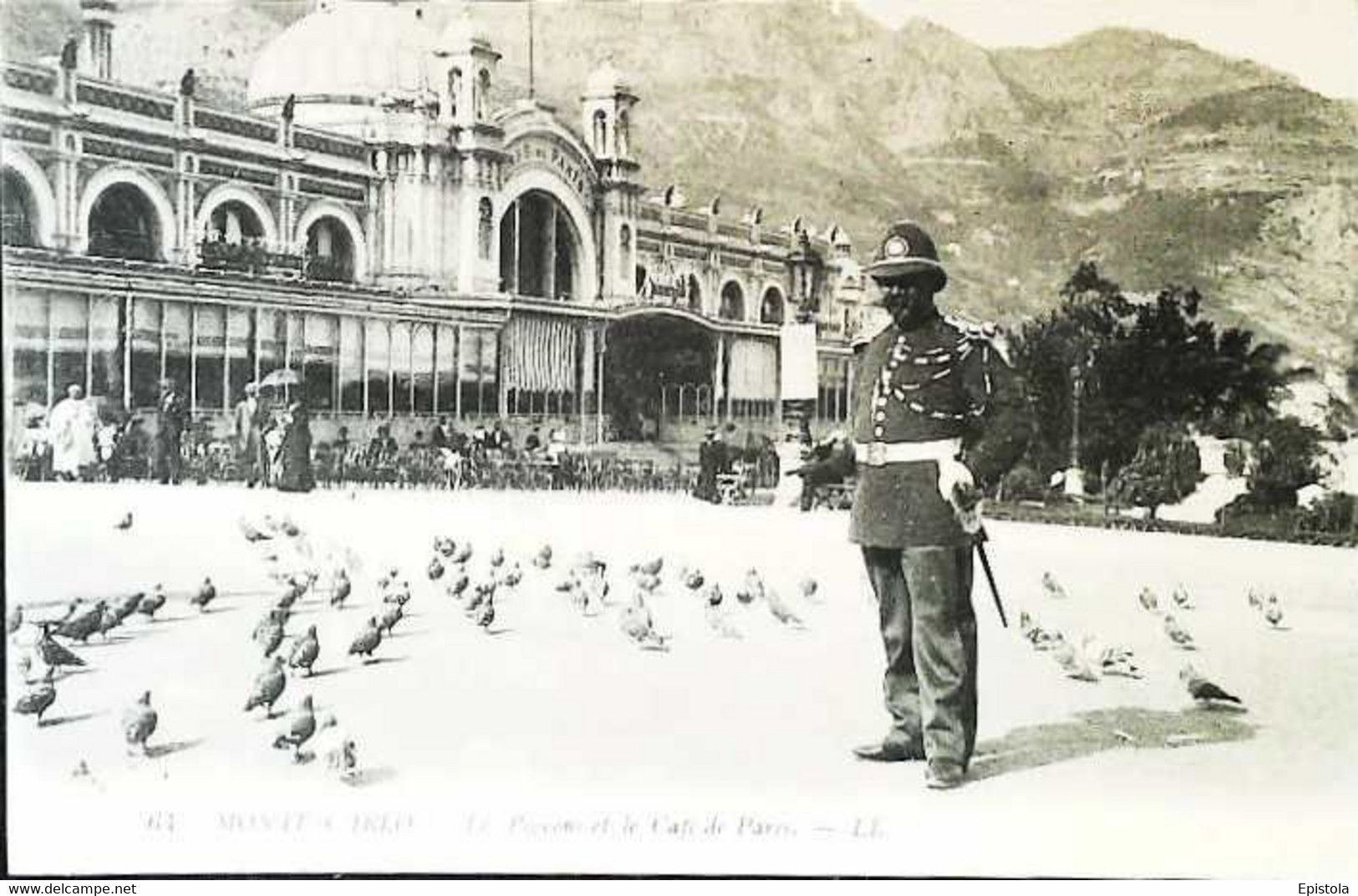 ► MONACO -  MONTE-CARLO - Les Pigeons Et Le Café De Paris - Ed. LL Levy 64 (Coin Décollé) - Bar & Ristoranti