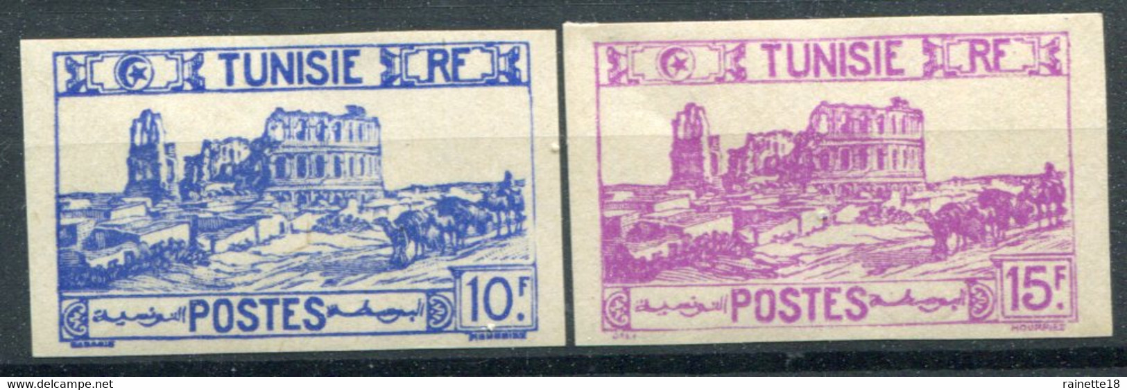 Tunisie     292/293 **  Non Dentelés - Unused Stamps