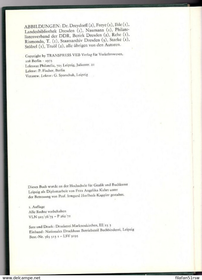 Die Alte Sachsenpost, Horst Milde, Erich Schmidt, 925 56 73 - P 262 72, Transpress   1973, Neuwertig !!, - Philatelie Und Postgeschichte