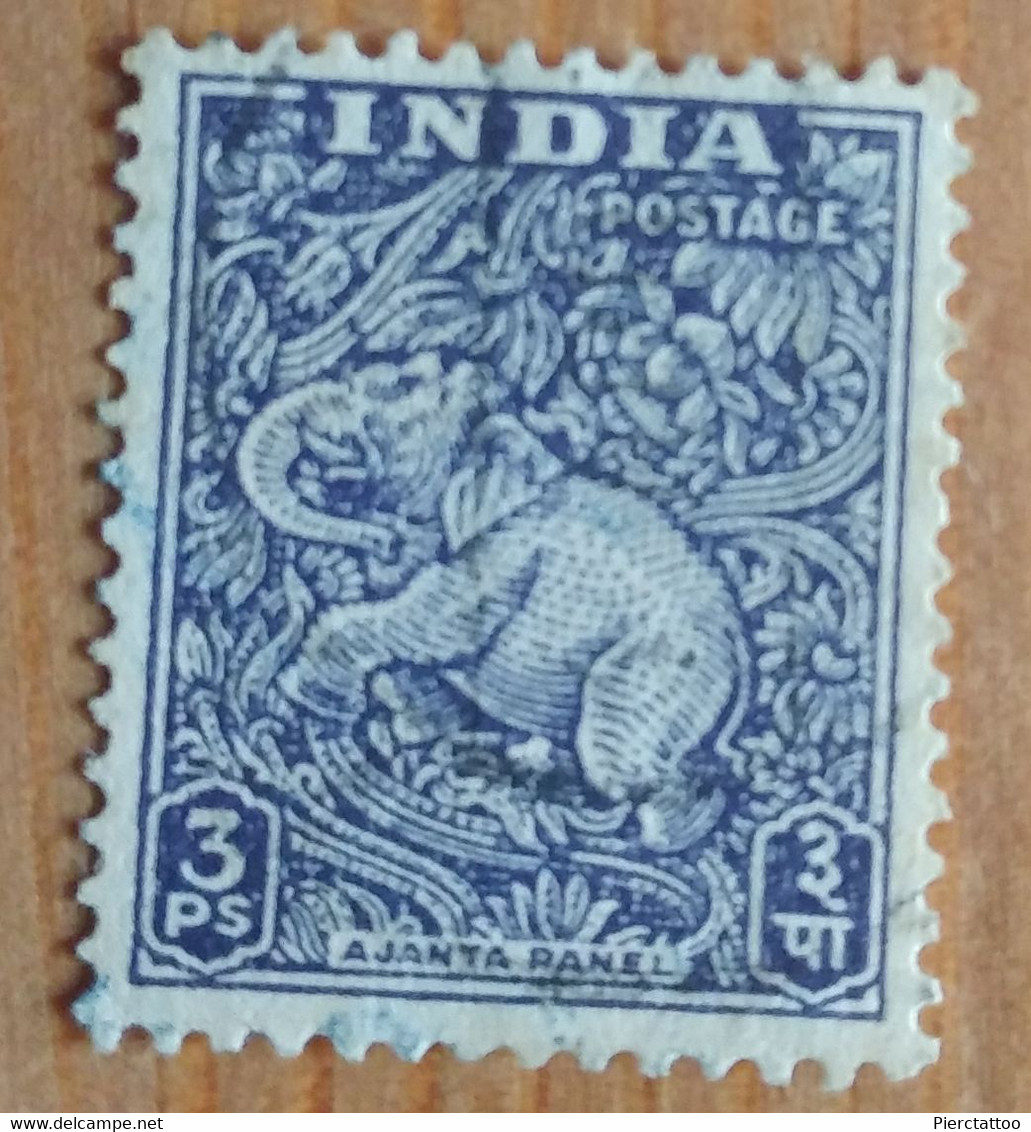 Éléphant (Animaux) - Inde - 1949 - YT 7 - Used Stamps