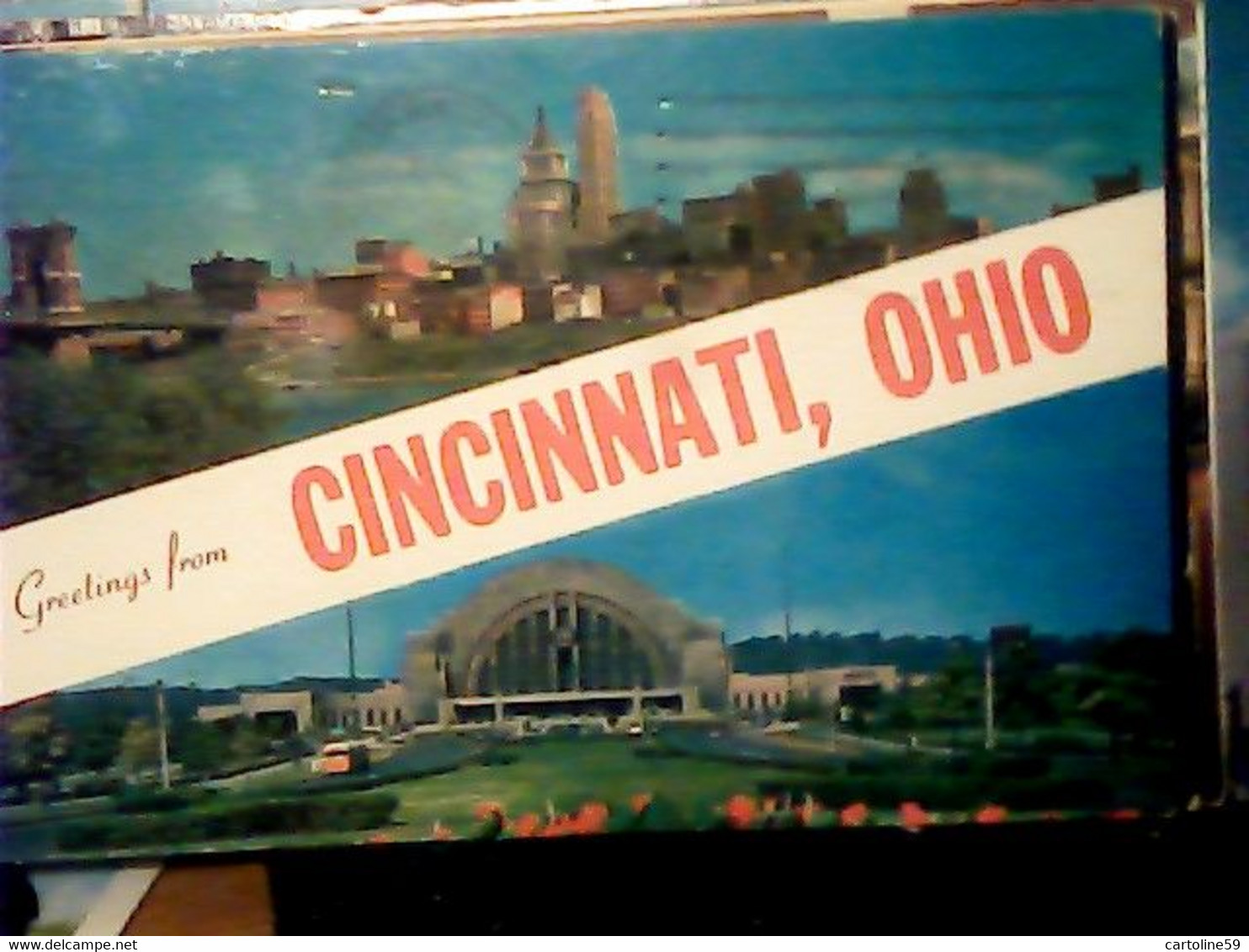 USA Ohio Greetings From Cincinnati VUES  Union Terminal V1965 IO6316 - Cincinnati