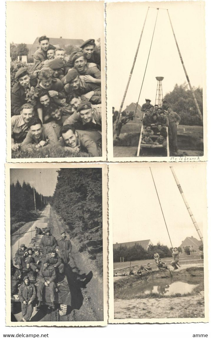 Melsbroek  *  Armée Belge - Belgisch Leger - Kazerne Melsbroek  (4 Foto's)  (militairen Met Naamsvermelding) - Steenokkerzeel