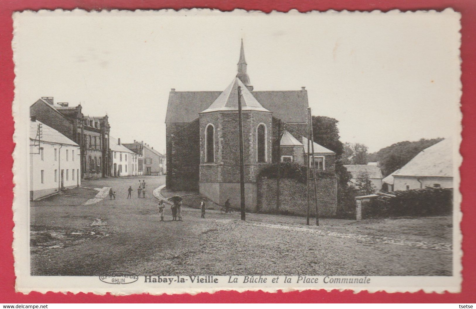 Habay-la-Vieille - La Bûche Et La Place Communale ( Voir Verso ) - Habay