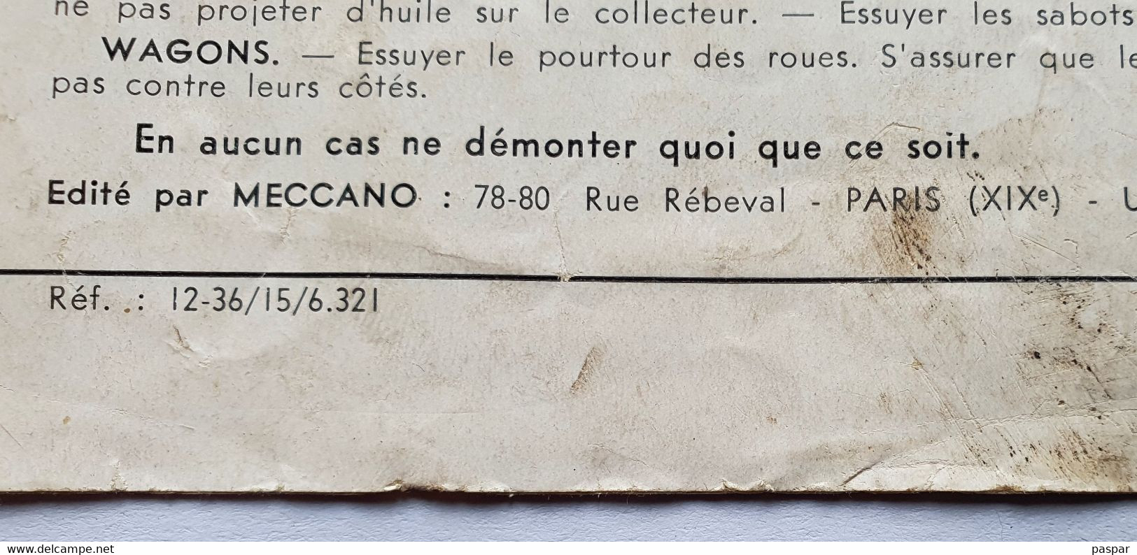 Notice Trains HORNBY MECCANO - Instructions Pour Trains électriques 20 Volts - Feuillet De 4 Pages - Littérature & DVD