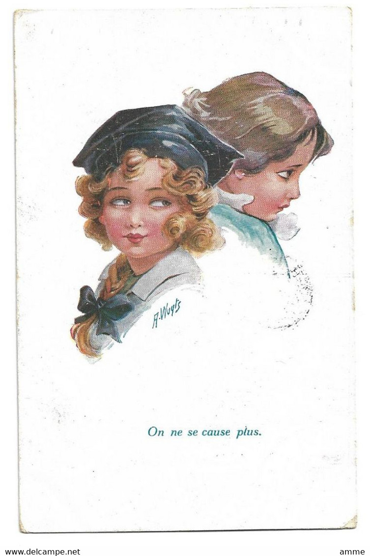 Vintage Postcard A. Wuyts   *  On Ne Se Cause Plus (Deux Bons Petits Diables) - Wuyts