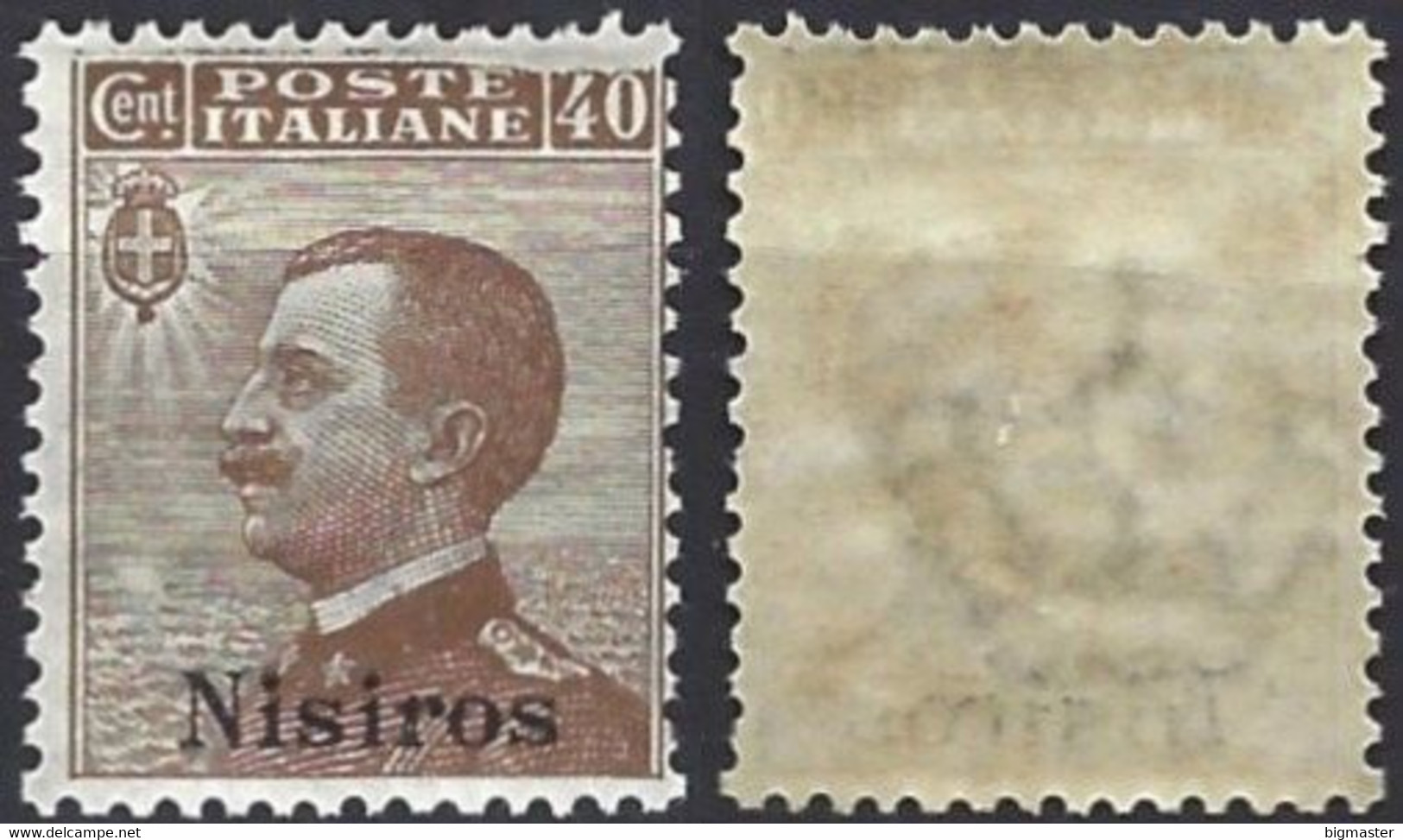1912 Regno D'Italia IG 1912 IT-EG NI6 Franc Italia Soprast Nisiros New - Egée (Nisiro)