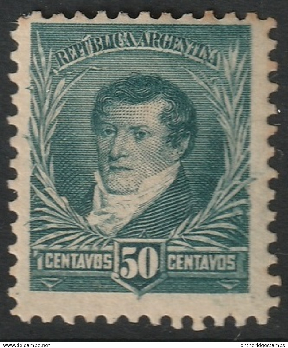 Argentina 1892 Sc 102 Argentine Yt 104 MH* Perf Toning - Unused Stamps