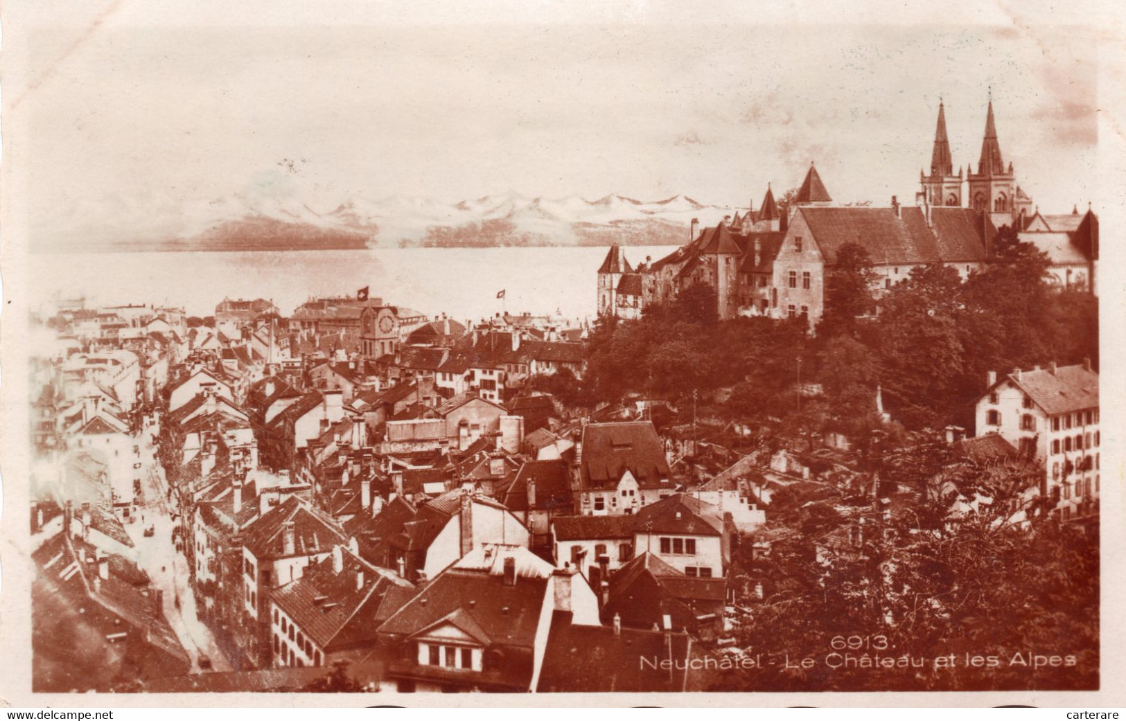 SUISSE ROMANDE,HELVETIA,SWISS,SCHWEIZ,SVIZZERA,SWITZERLAND,NEUCHATEL,1910,RARE - Neuchâtel