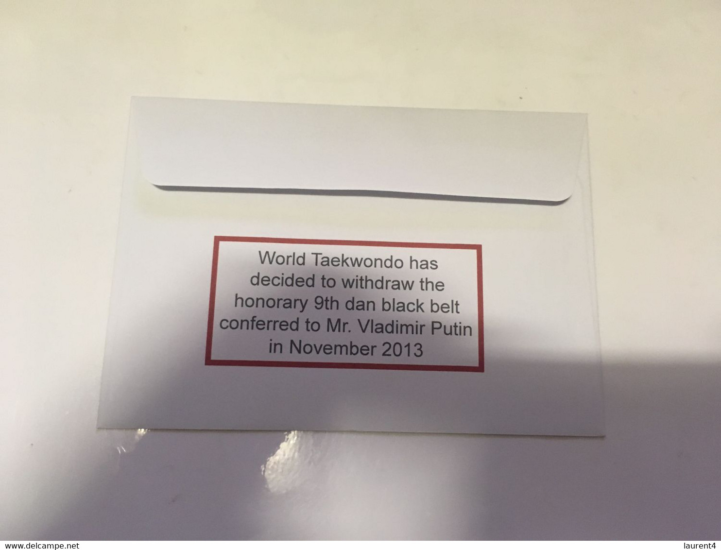 (3 G 16) Following Invasion Of Ukraine By Russia, Russia Is Banned From All Taekwondo Event (Putin Witdraw Belt) - Ohne Zuordnung