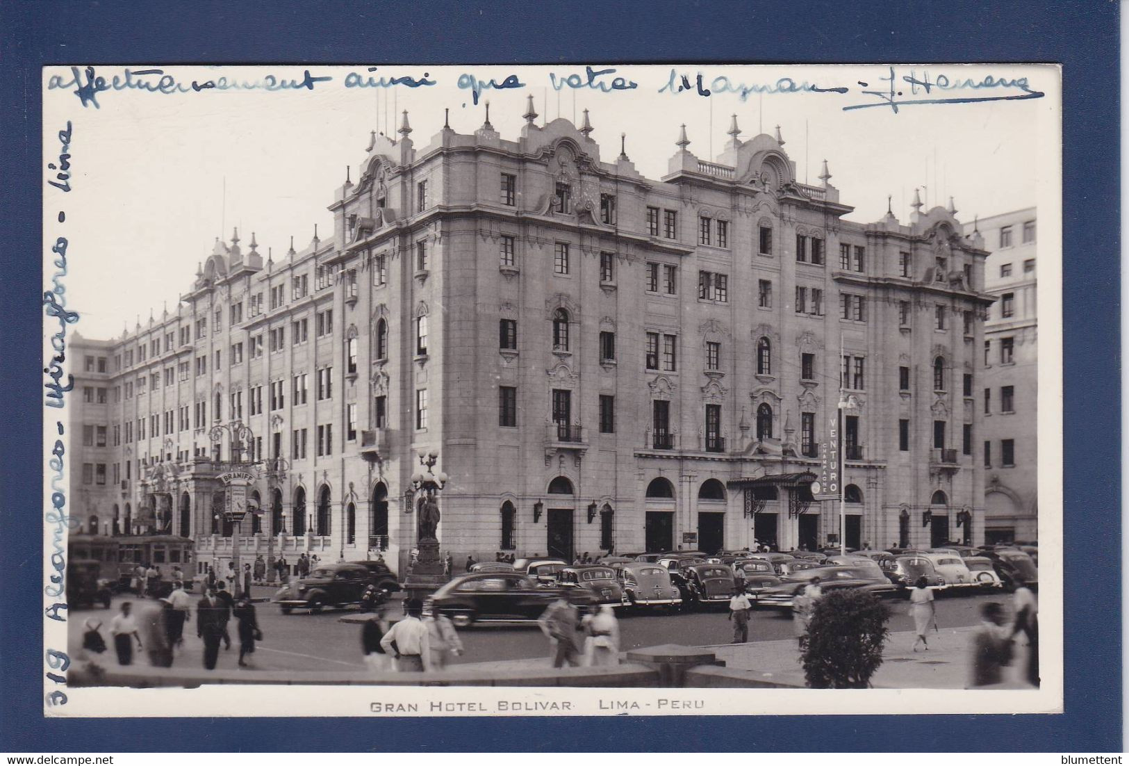 CPA Pérou Péru Carte Photo Voir Dos LIMA - Peru