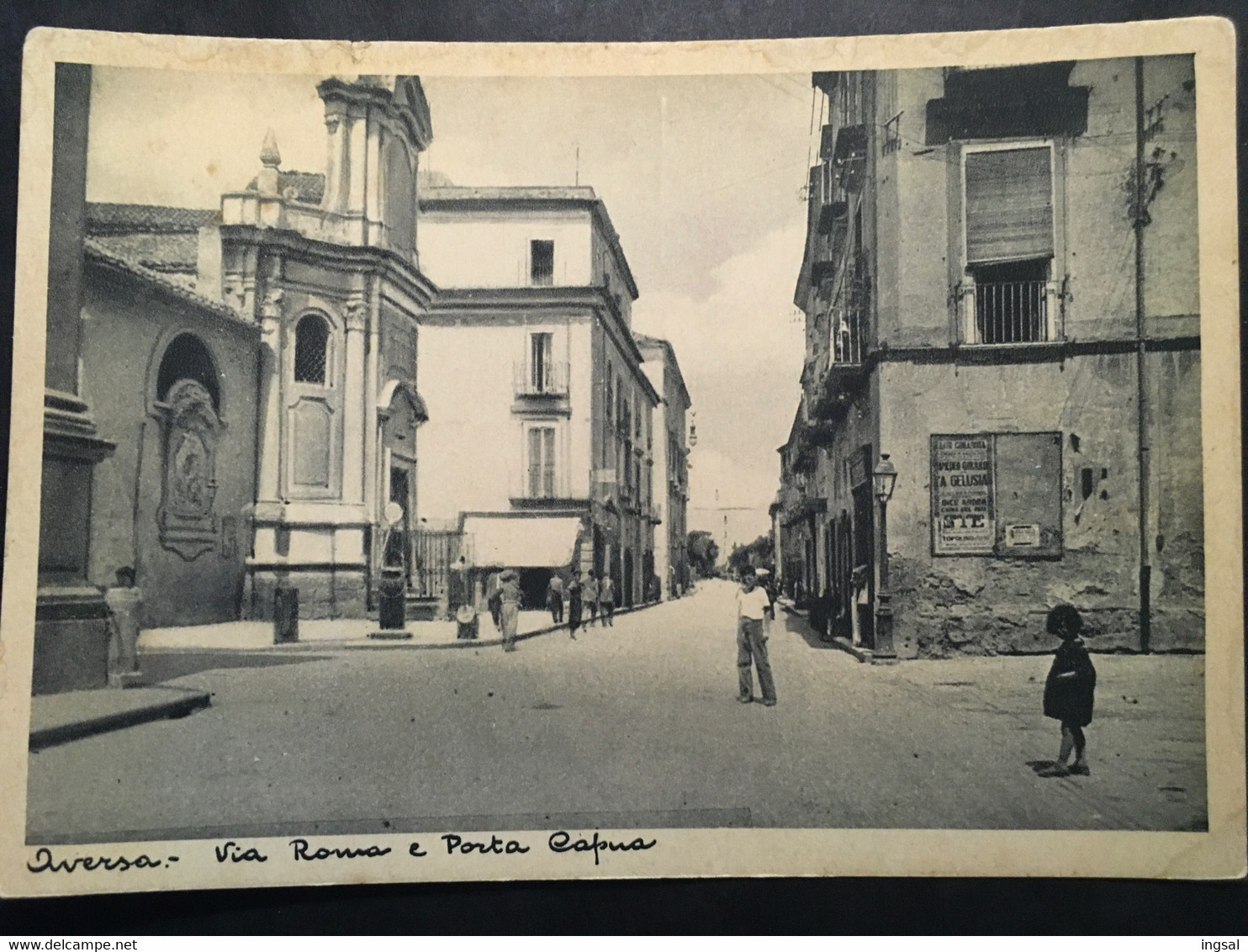 Aversa……Via Roma E Porta Capua..........ca. 1950 - 1960 - Aversa