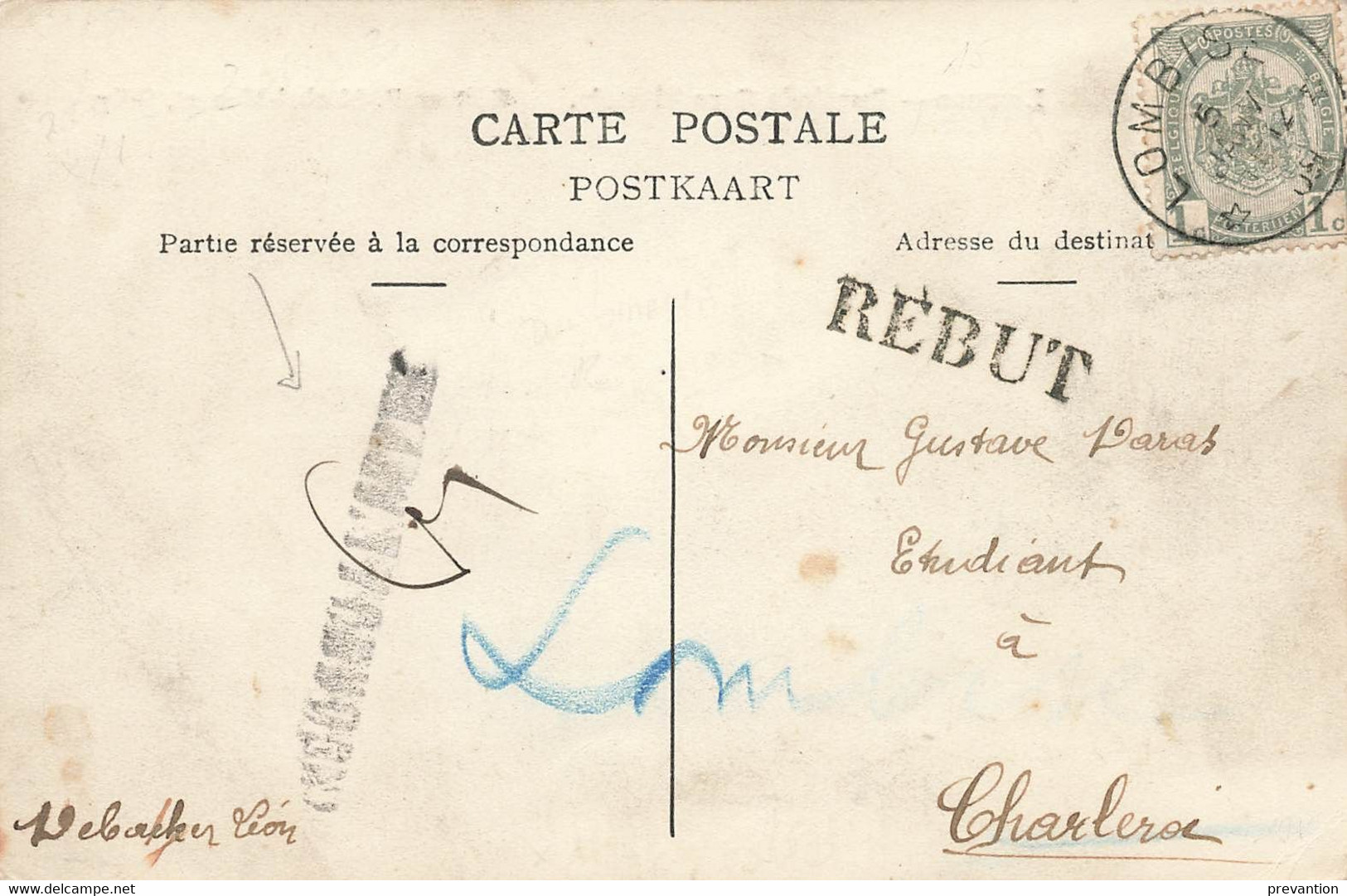 LOMBISE - Rue De La Gare Vicinale  - Carte Circulé En 1909 - Lens