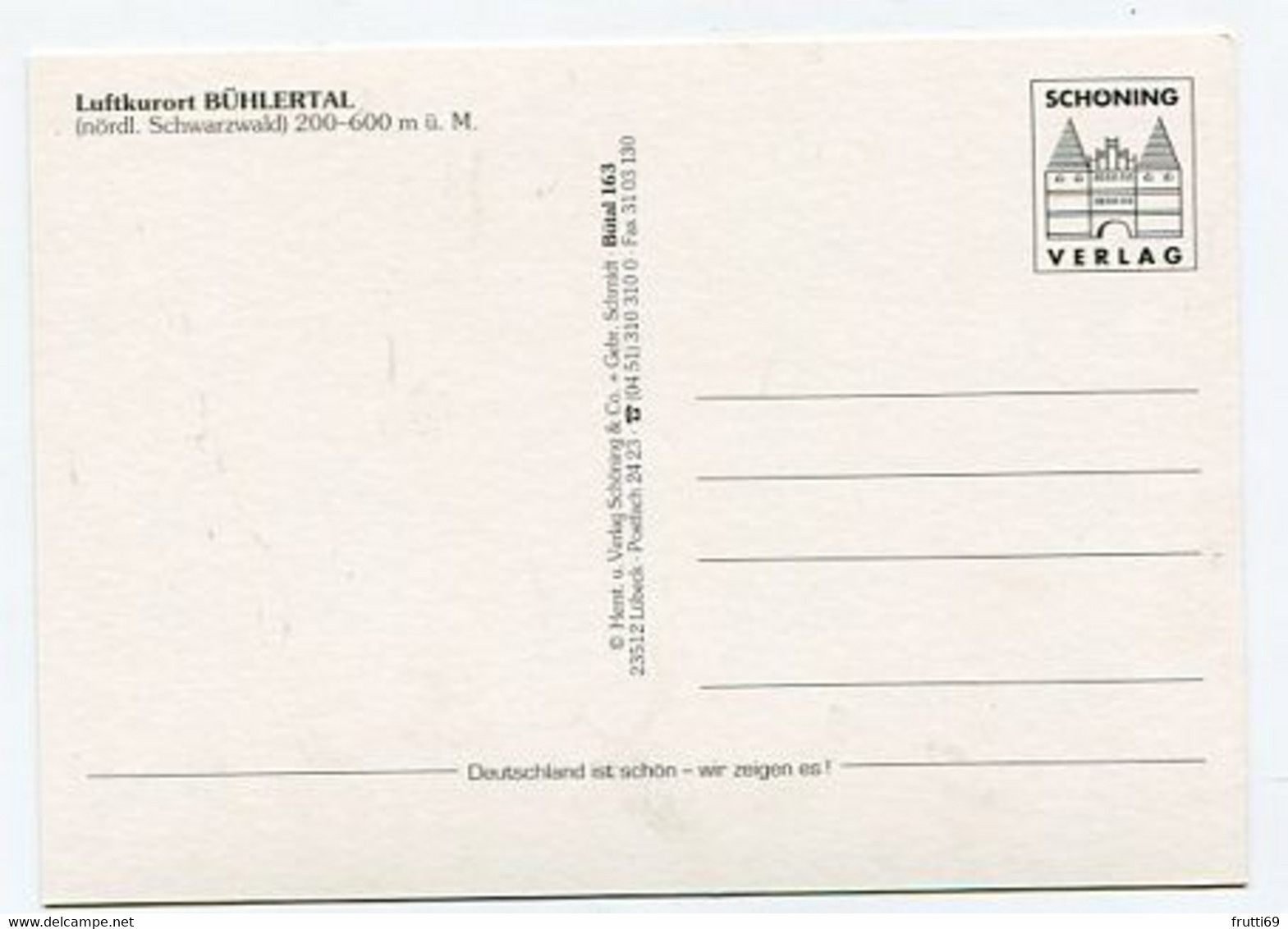 AK 040014 GERMANY - Bühlertal - Schwatzwald - Buehlertal