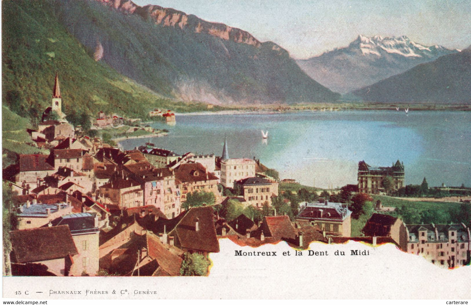 SUISSE,SWITZERLAND,SVIZZERA,SCHWEIZ,HELVETIA,SWISS,VAUD,MONTREUX,1900,RARE - Montreux