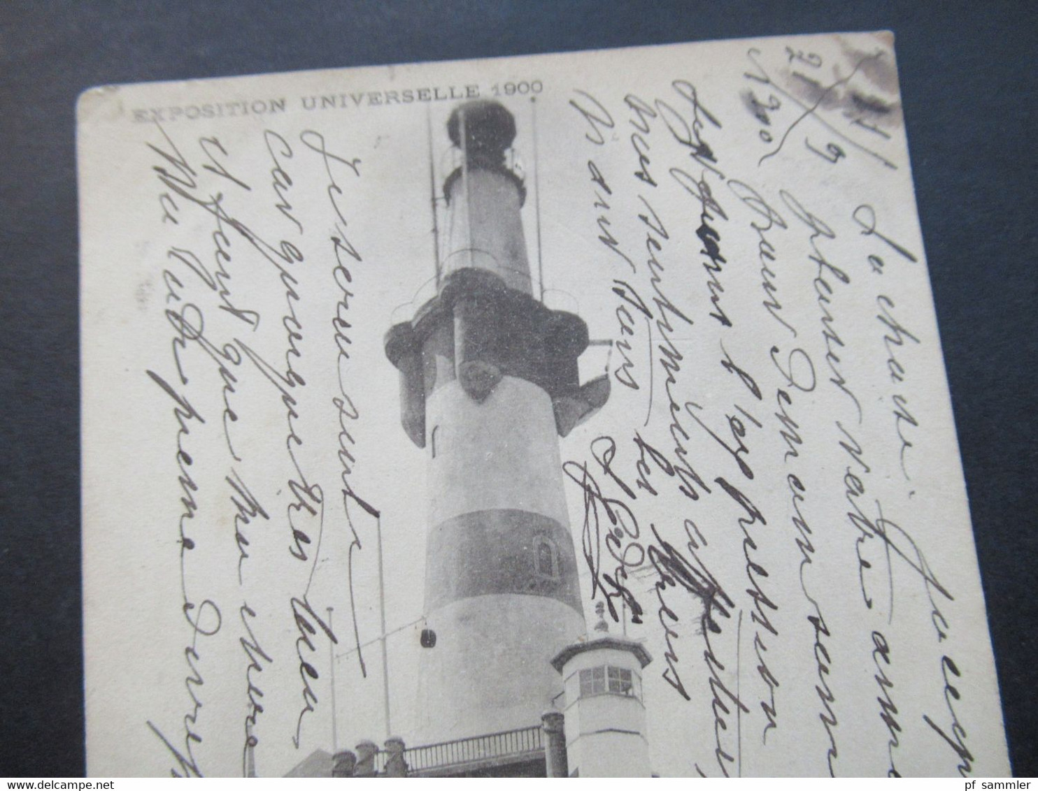 Frankreich 1900 Weltausstellung Exposition Universelle 1900 Marine Marchande Allemande Leuchtturm / Schifffahrt - Exposiciones