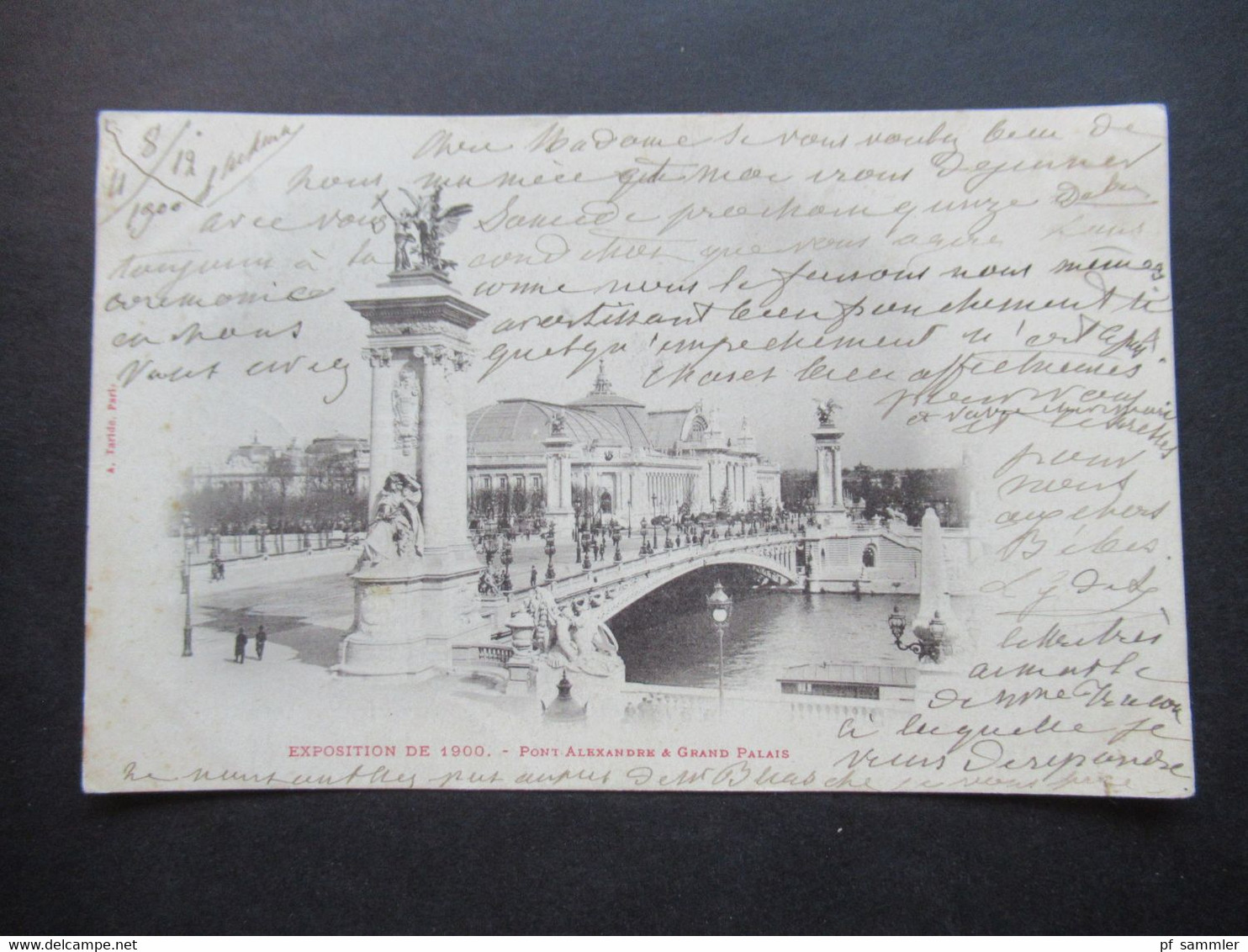 Frankreich 1900 AK Exposition De 1900 Port Alexandre & Grand Palais Frankiert Mit Sage Type I - 1876-1878 Sage (Typ I)