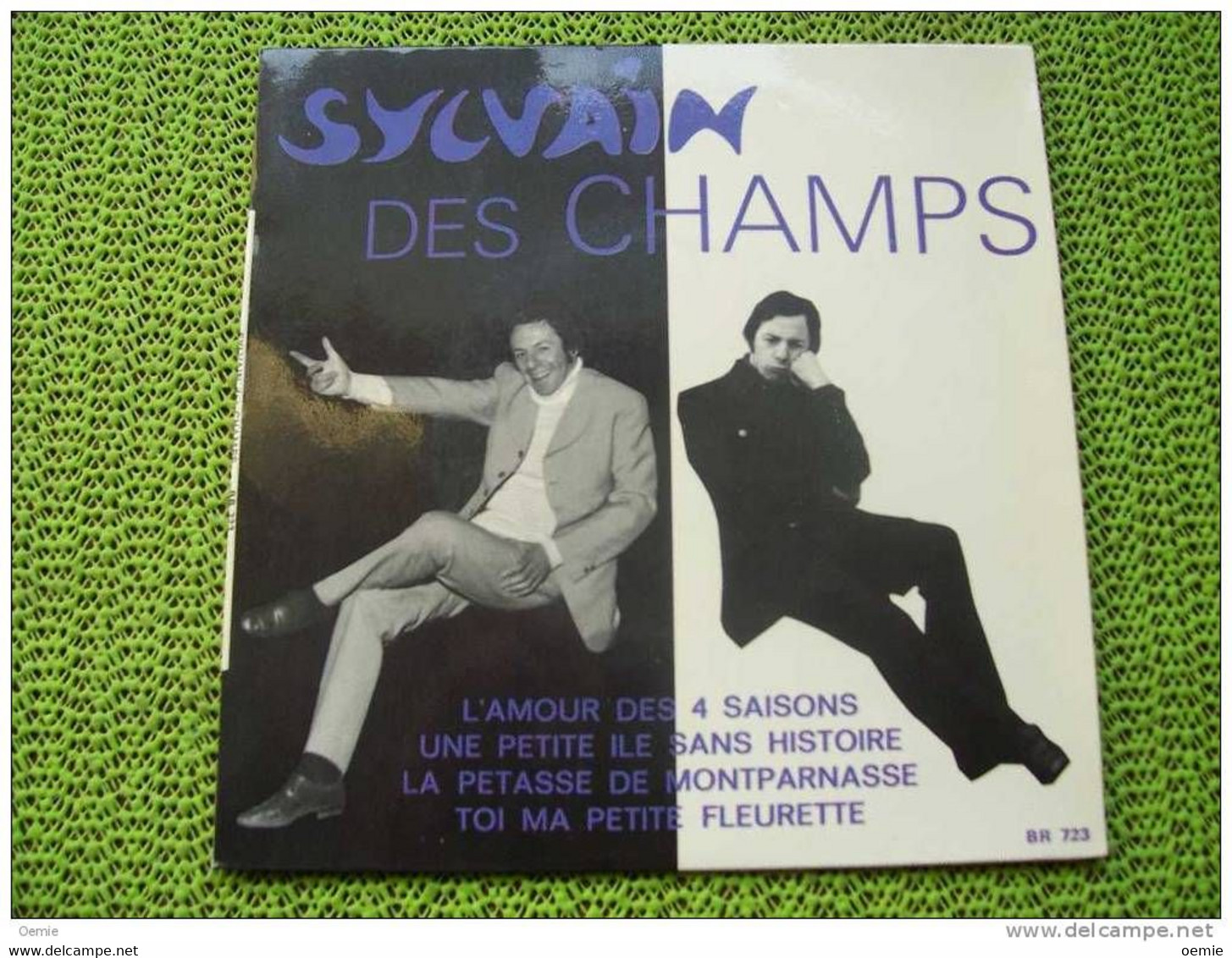 SYLVAIN DESCHAMPS   L' AMOUR DES 4 SAISONS  °  SUR VINYLE 45 TOURS - Autogramme