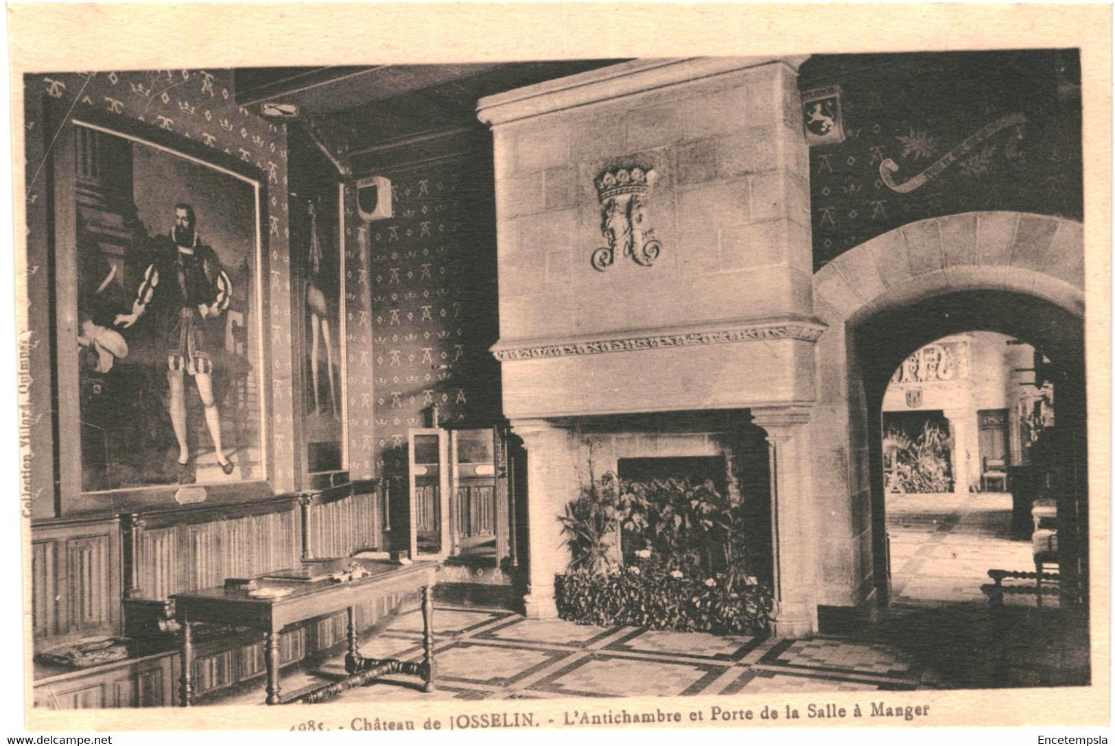 CPA Carte Postale France-Josselin- Château-Anti Chambre Et Porte De La Salle à Manger  VM46026 - Josselin