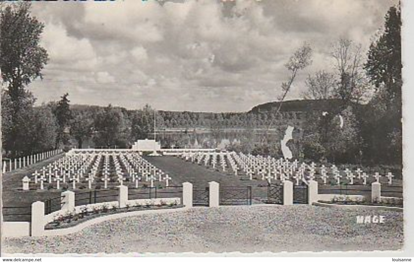 CONDÉ - FOLIE  ( 80 )  CIMETIÈRE  MILITAIRE   NATIONAL  11  - C P S M   ( 22 / 3 / 59  ) - Otros & Sin Clasificación