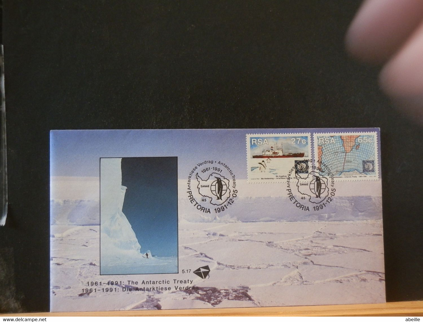 98/150   FDC  RSA  1991 - Antarctic Treaty