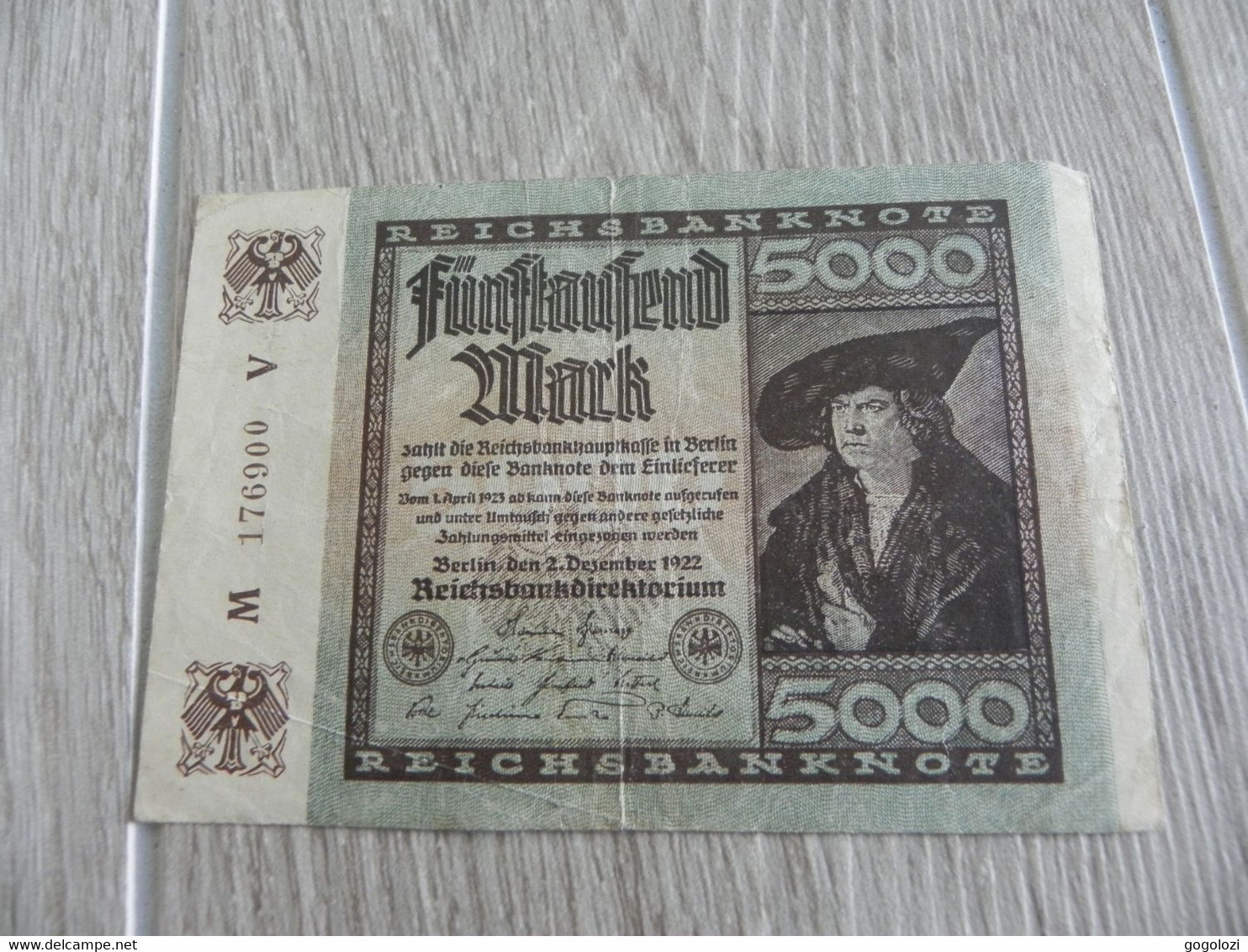 Deutschland Germany 5000 Mark 1922 - 5.000 Mark